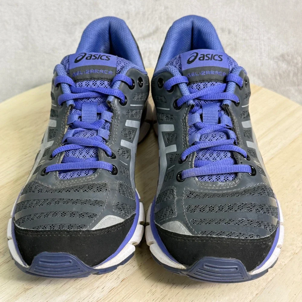 Asics Gel-Zaraca‎ Womens Running Shoes Grey Black Purple Low Top Sneakers